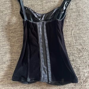 Y2k velvet corset